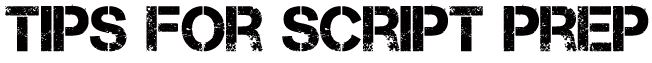scipt prep